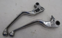 Harley Davidson Genuine Stock Clutch and Brake Hand Control Levers Polished