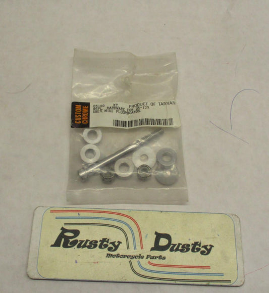 Custom Chrome 05-100 - Harley Davidson Mini Floorboard Hardware Kit