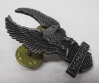 Yamaha Motorcycle Bike Chopper Cruiser Rider Vest Jacket Metal Eagle Silver Pin