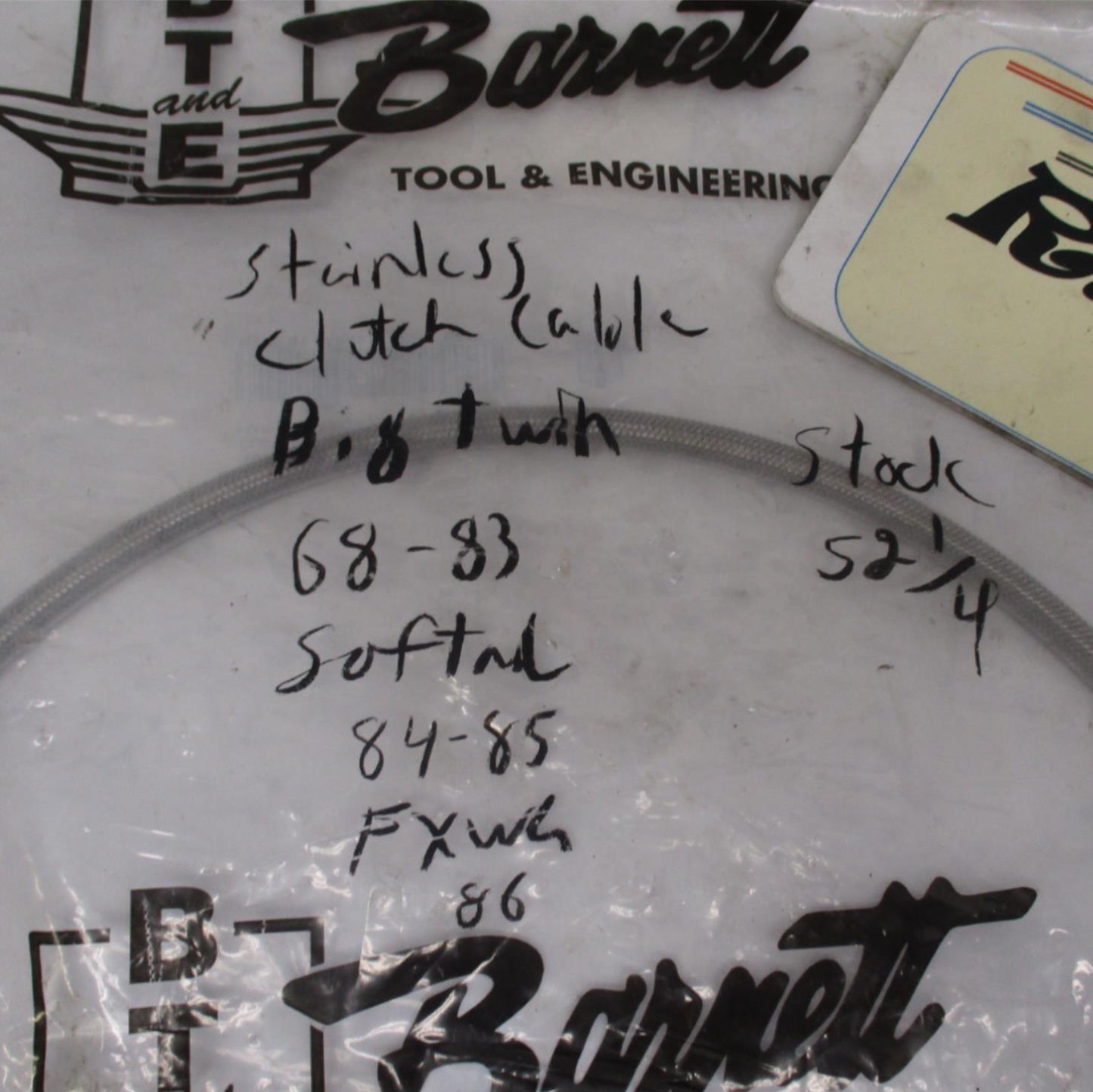 Harley Davidson Barnett Stainless Steel Clutch Cable Big Twin 102-30-10031