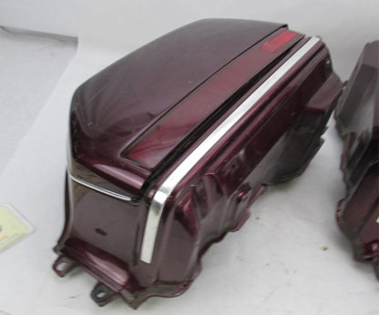 Set Honda Goldwing GL1500 Maroon Hard Saddlebags 81212-MNS-3000 81412-MNS-3000