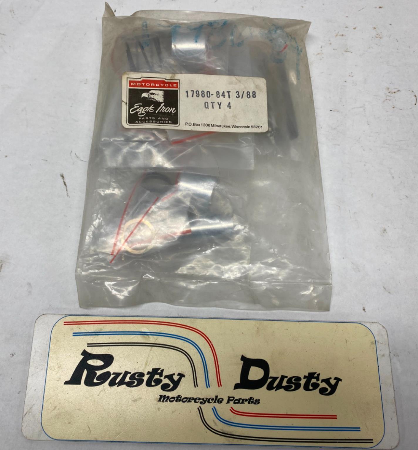 Harley Davidson Eagle Iron Push Rod Tube Cover Set (4) 17980-84T