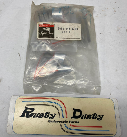 Harley Davidson Eagle Iron Push Rod Tube Cover Set (4) 17980-84T