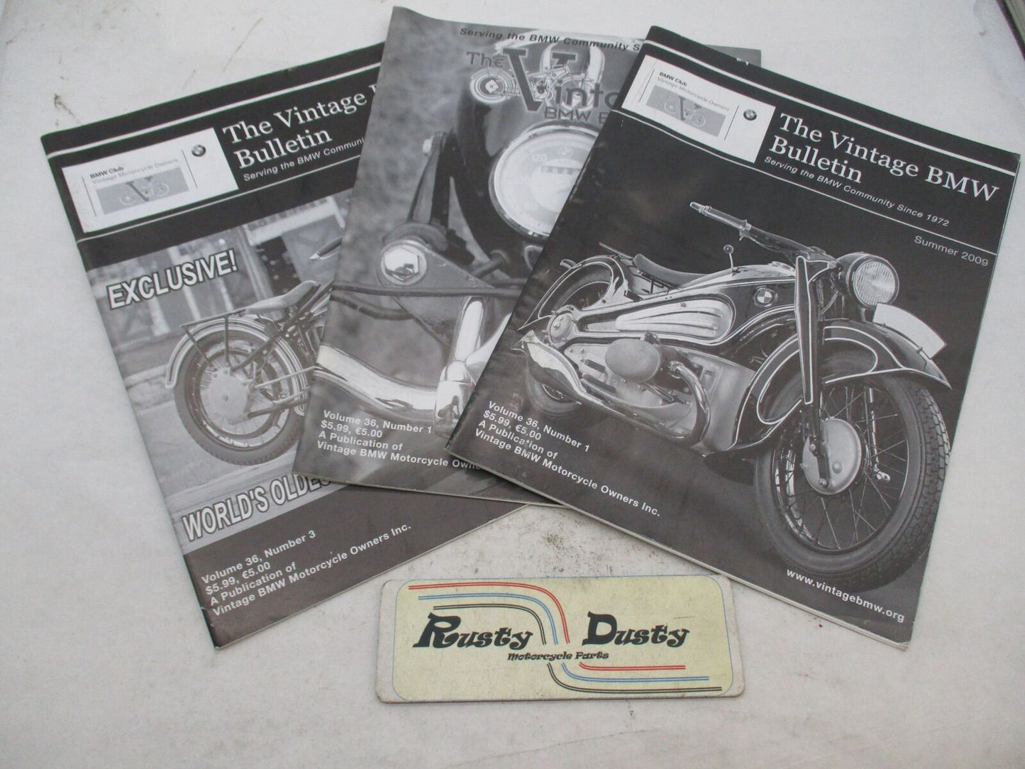 Lot of 3 The Vintage BMW Bulletin Motorcycle Magazine Volume 36