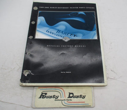 Harley Davidson Genuine Official 1989 to 2005 Painted Parts Catalog 99489-05