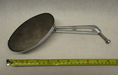 Harley Davidson Left Side Chrome Slotted Oval Shaped Mirror