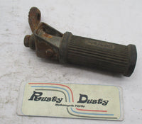 Vintage Single Triumph BMW Guzzi Denfield Foot Peg with Bracket