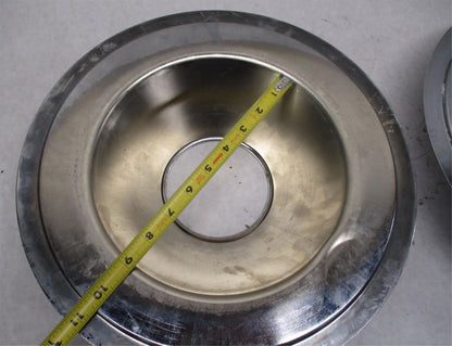Pair of Harley Davidson Motorcycle 14" Chrome Steel Drag Wheel Covers