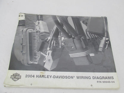 Harley Davidson Official Factory 2004 All Models Wiring Diagrams 99949-04