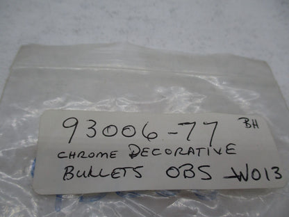 Lot of 7 Harley Davidson Genuine NOS Chrome Decorative Bullets 93006-77