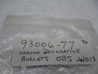 Lot of 7 Harley Davidson Genuine NOS Chrome Decorative Bullets 93006-77