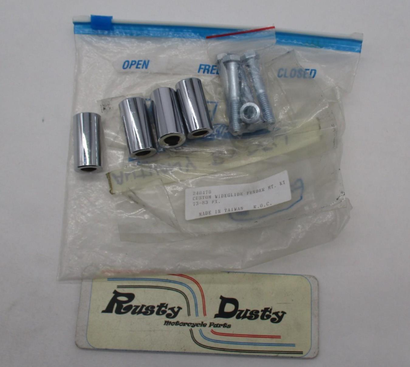 Harley Davidson 73-83 FX Custom Wideglide Front Fender Mounting Kit 240470