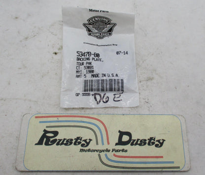 Harley Davidson Genuine NOS OEM Tourpak Backing Plate 53478-80