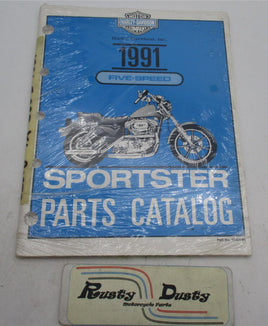 Harley Davidson Official NOS 1991 Five Speed Sportster Parts Catalog 99451-91