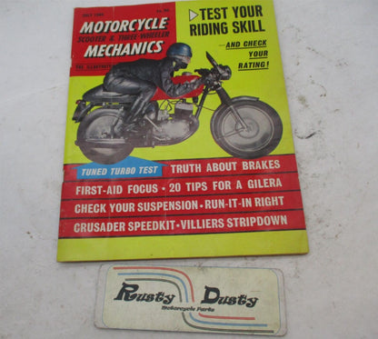 July 1964 Motorcycle Mechanics Scooter and Three Wheeler Mechanics Magazine
