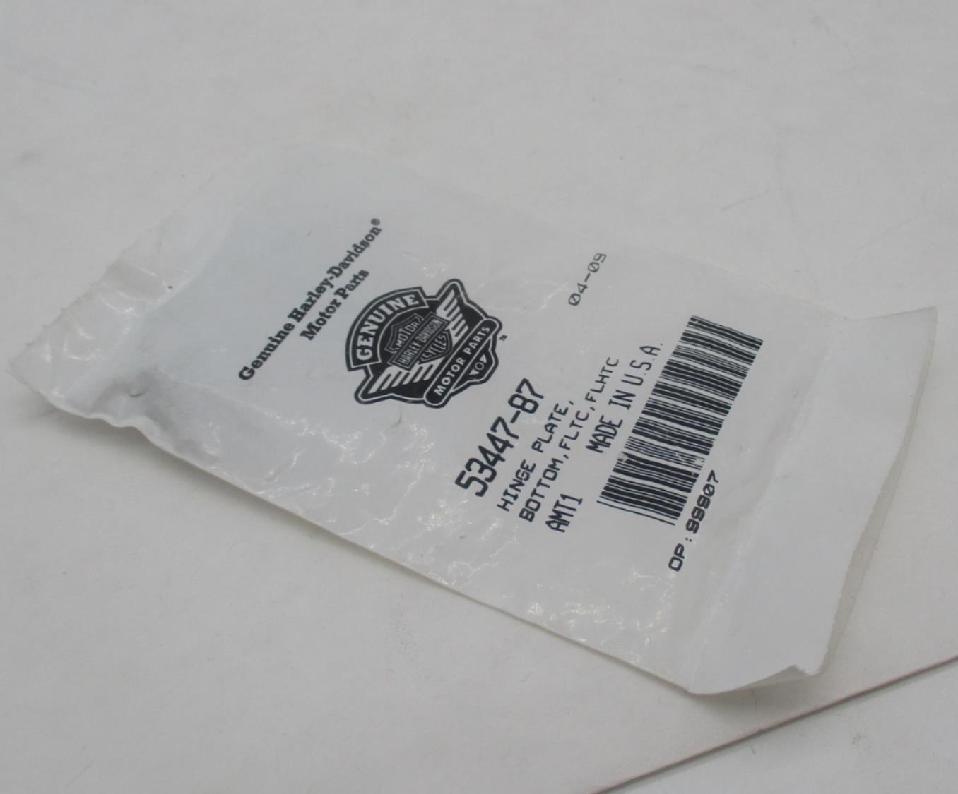 Harley Davidson Genuine NOS Bottom Hinge Plate 53447-87