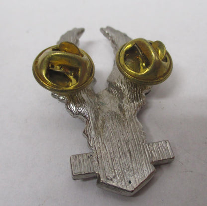 Kawasaki Silver & Red Motorcycle Bike Cruiser Rider Vest Jacket Eagle Metal Pin