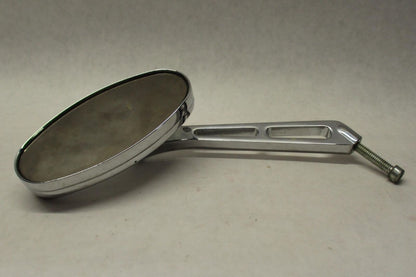 Harley Davidson Left Side Chrome Slotted Oval Shaped Mirror