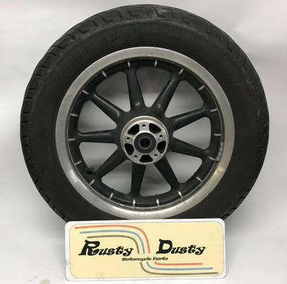 Harley Davidson 16x3 Front Wheel Touring 9 Spoke Black with Tire