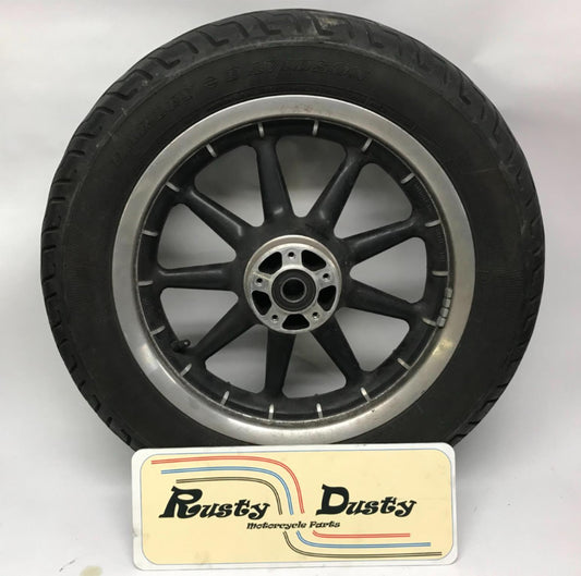 Harley Davidson 16x3 Front Wheel Touring 9 Spoke Black with Tire