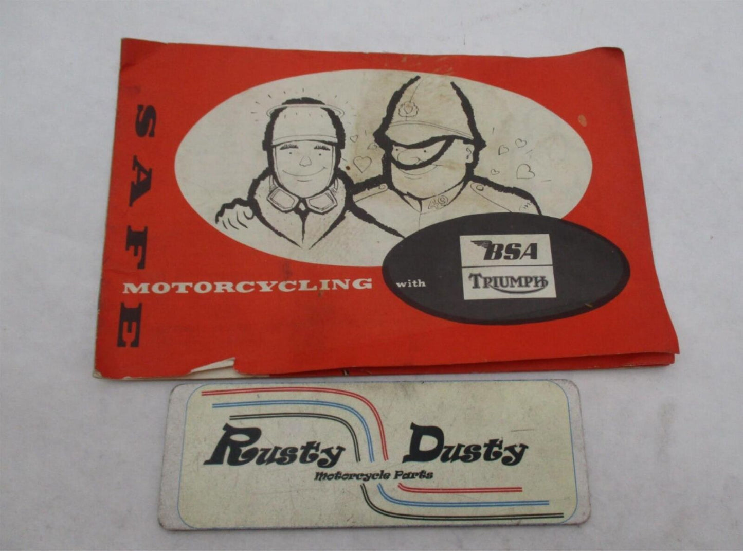 Vintage Safe Motorcycling with BSA Triumph Guide Handbook
