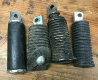 Lot of Harley Flathead Shovelhead Ironhead  Foot Pegs Rests round Rubber