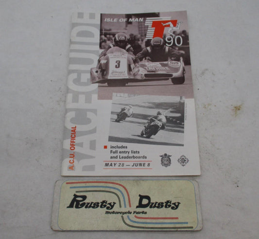 Vintage Isle of Man 1990 A.C.U Official Race Guide Program