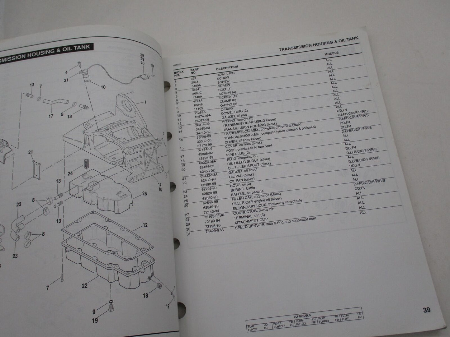 Harley Davidson Official Factory 2003 Touring Parts Catalog 99456-03