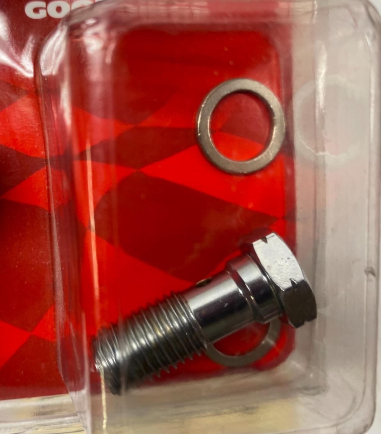 Goodridge Chrome 3/8 10mm 90 degree Banjo Fitting # 599-03CH