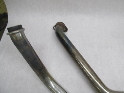 Set of Harley Davidson Shovelhead Vintage Slash Cut Drag Pipes