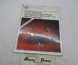 Harley Davidson Official Factory CLE/TLE/RLE Side Car Service Manual 99485-89