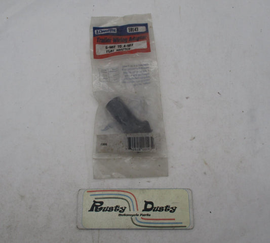 Draw-Tite 6 Way to 4 Way Connector Flat Trailer Wiring  Adapter 18143