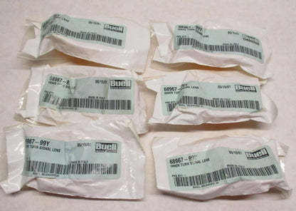 Lot of (6) Harley Davidson Buell Genuine Inner Turn Signal Lenses 68967-99Y
