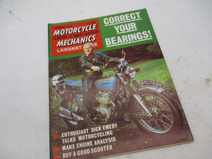 Motorcycle Mechanics February 1971 Magazine Issue Scooter and Motorcycle