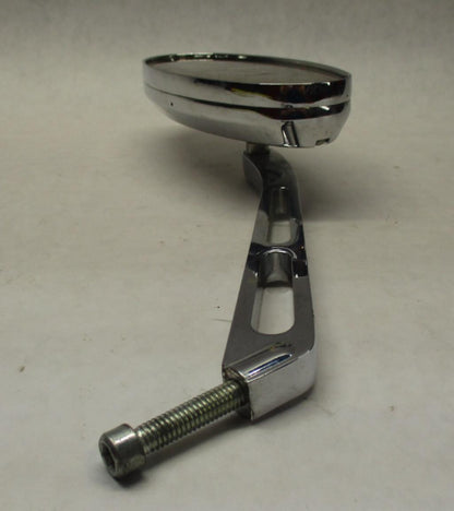 Harley Davidson Left Side Chrome Slotted Oval Shaped Mirror
