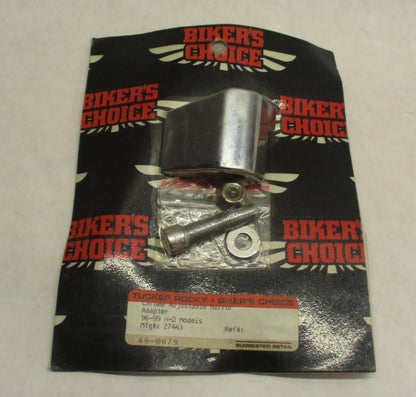 Biker's Choice 27443 Chrome Adjustable Mirror Adapter for 96-99 Harley Davidson