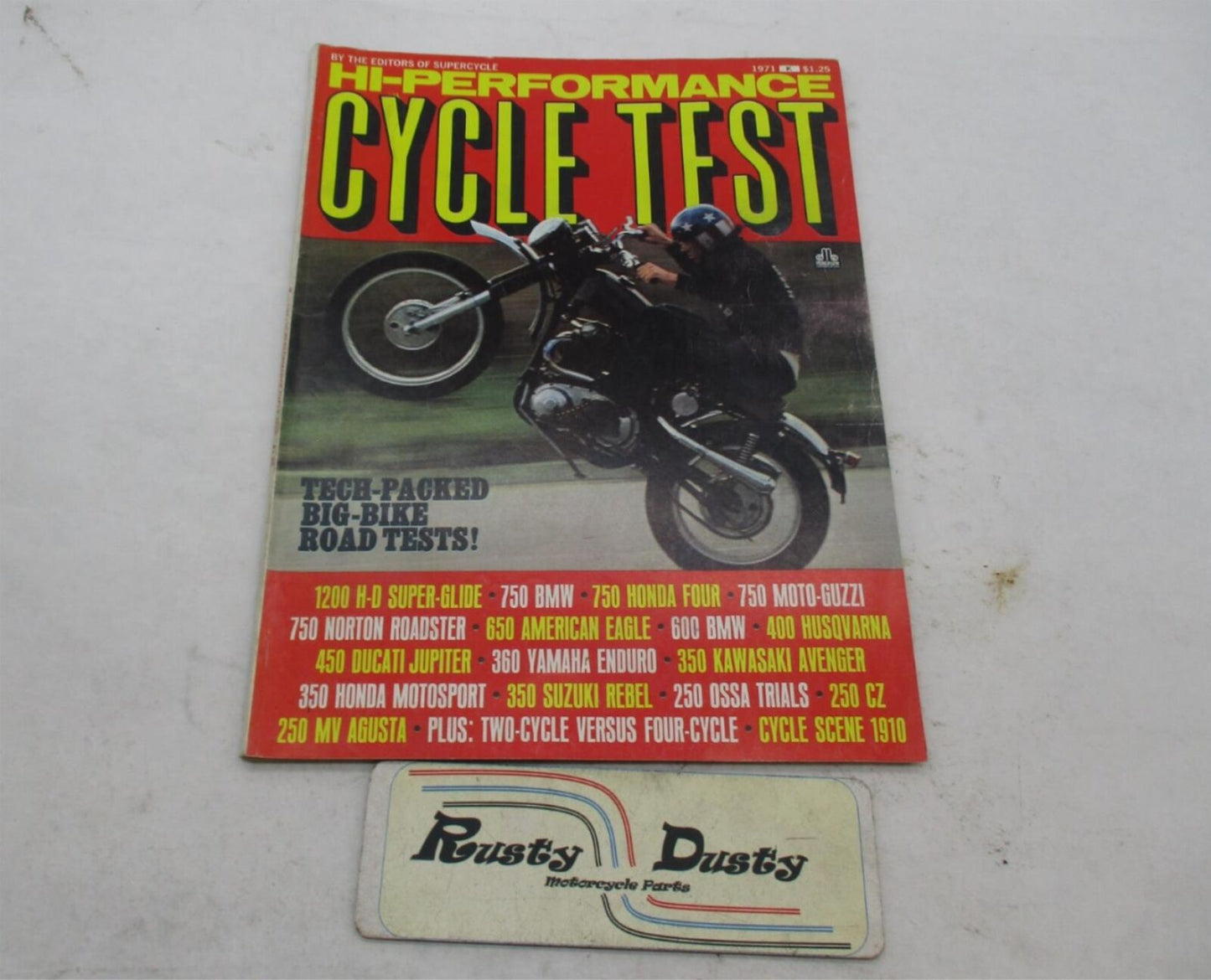 Vintage 1971 Hi-Performance Cycle Test Magazine by Editors of SuperCycle