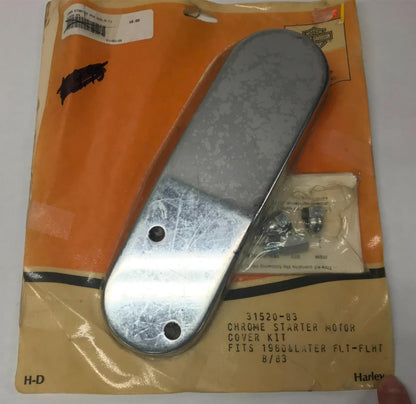 Harley Davidson Genuine part FLT FLHT Chrome Starter Motor Cover Kit 31520-83