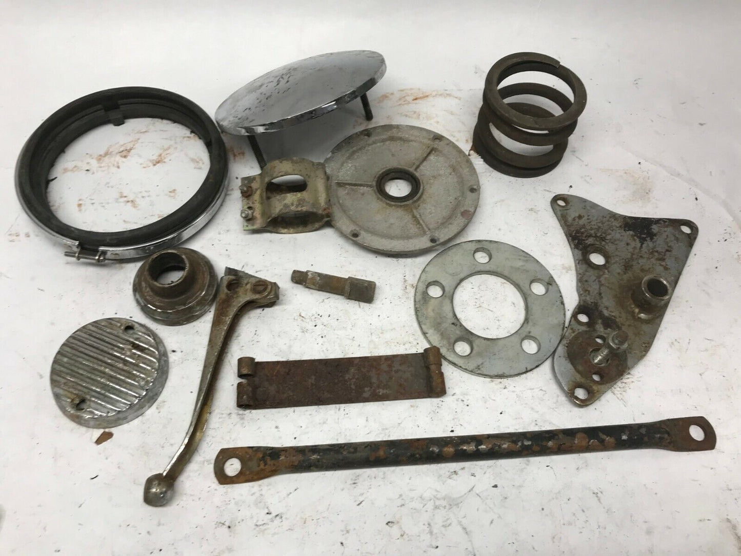 Triumph T120 650 Tr6 Mics Parts lot Lever Brackets Covers spring