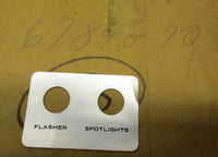 Harley Davidson NOS Genuine Flasher Spot Lite Decal 67840-70