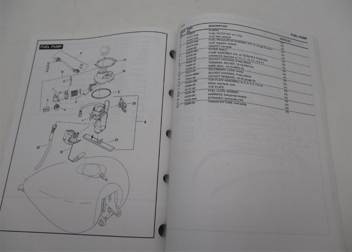 Harley Davidson Official Factory 2009 FLHTCUSE Model Parts Catalog  99428-09