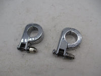 Harley Davidson Pair of Chrome Highway Peg Engine Guard Mount Clamps