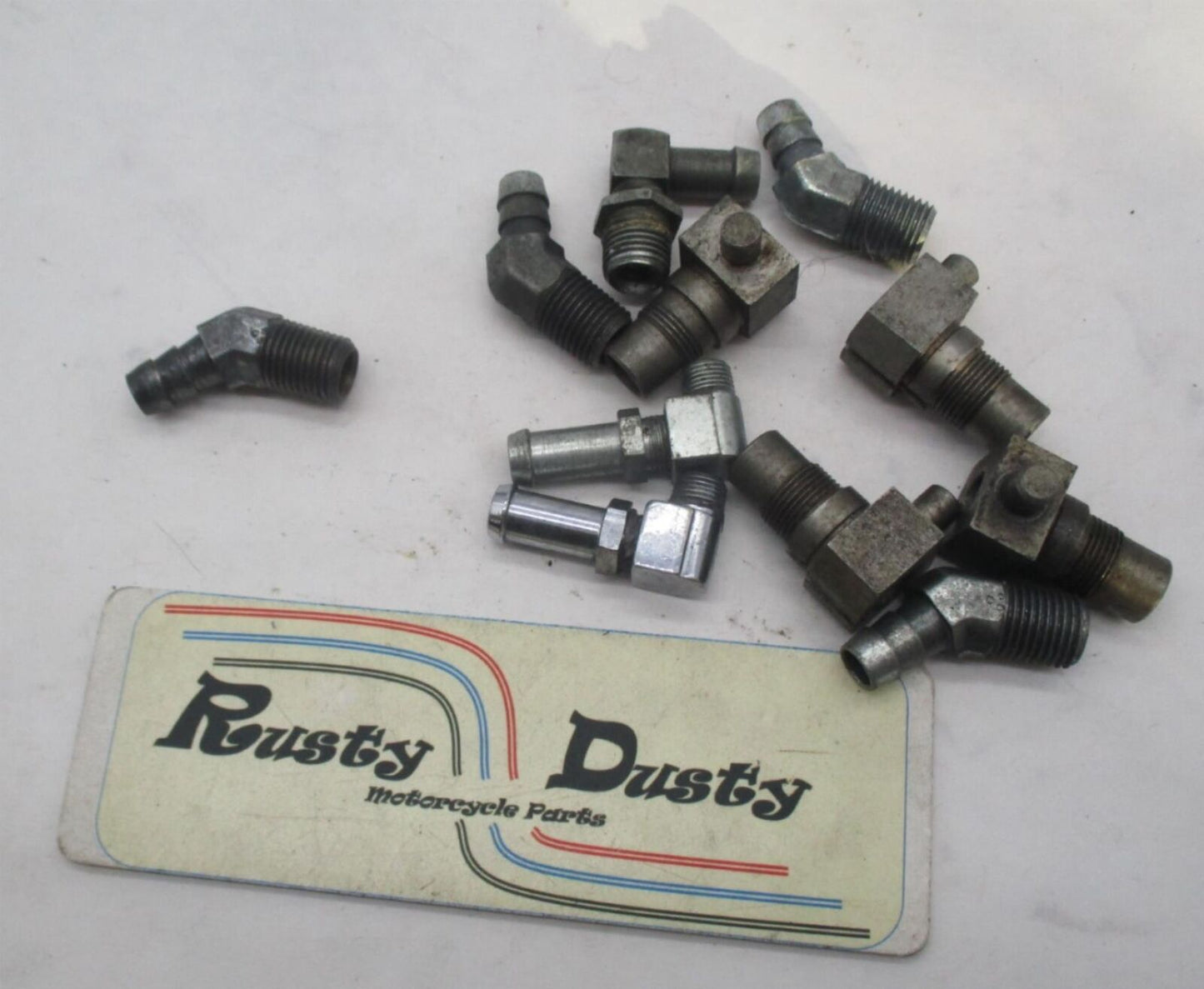 Mixed Lot of Harley Davidson Oil Hose Line Hydraulic Elbow Right Angle Joints