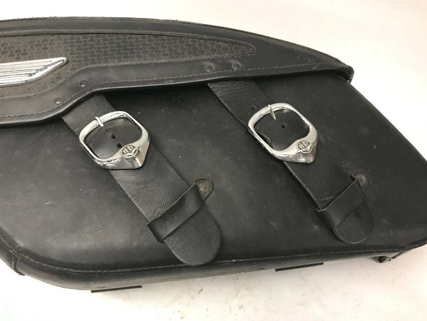 Harley 07395 Left Side Hand Leather OEM Luggage Saddle Bag