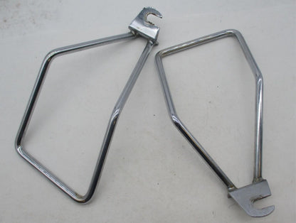 Pair of Harley Davidson Genuine Chrome Soft Saddle Bag Supports