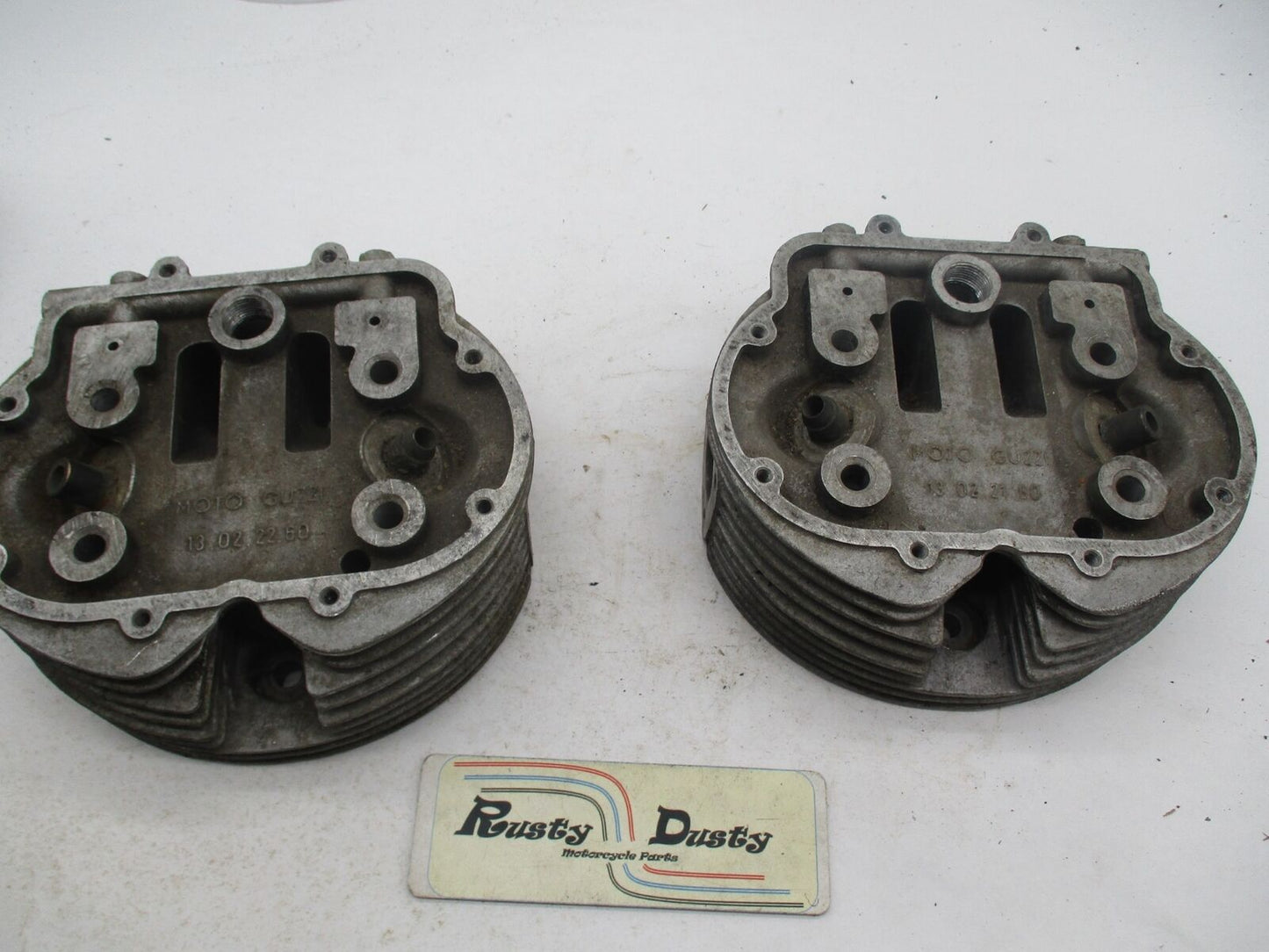 Pair of Moto Guzzi Cylinder Heads Eldorado Ambassador 13022260 13022160