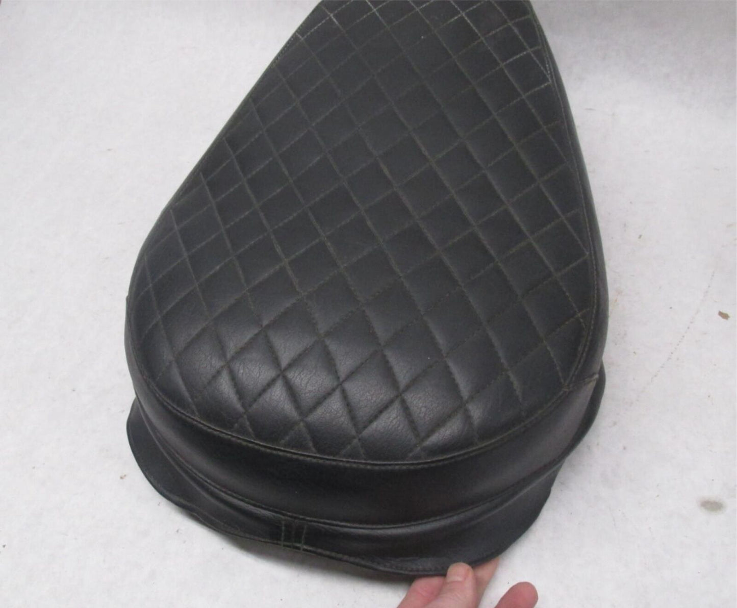 Vintage Motorcycle Boss Custom Diamond Stitched Solo Seat Vintage Y-2A BSA