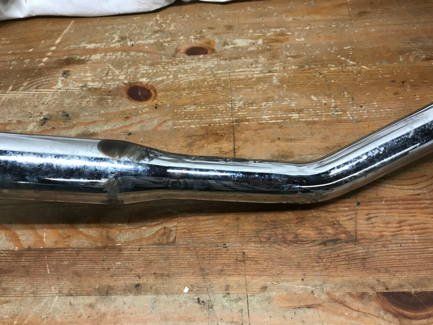 Harley Slash Cut Single Pipe Exhaust Shovelhead FX FXR Touring