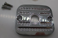 Harley Davidson Grooved Slotted Chrome Brake Master Cylinder Top Cover