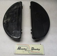 Harley Davidson Half Moon Driver Floorboards Foot Boards Black